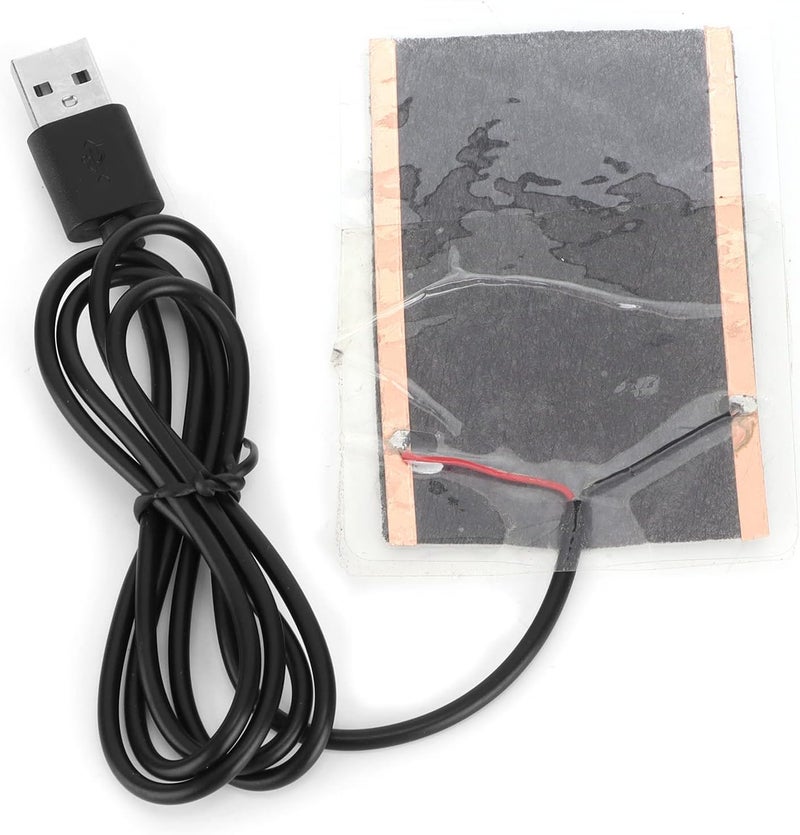 Entatial Heat Pad For Reptiles, 5W Portable Heating Pad Carbon Fiber Reptile Heating Pad 45˚C USB Heating Film Heat Mat For Reptiles Low Power Heat Pad For Home Outdoors Daily Use - Image 1
